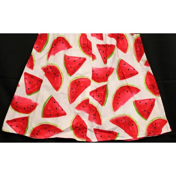 NWT 2009 Gymboree Watermelon Picnic Print Tank Top Swing A-line sz 10 Red Bow - Picture 6 of 7